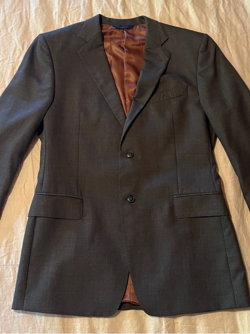 JoS A. Banks grayish-brown Sport Coat with Brown Lining